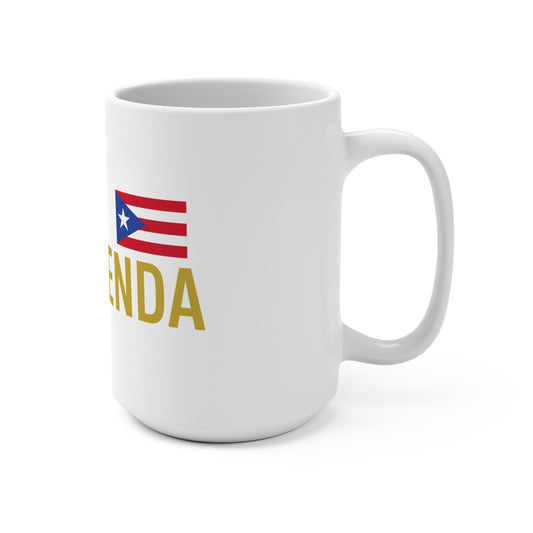 Leyenda in White Mug β Puerto Rican Pride Coffee Mug