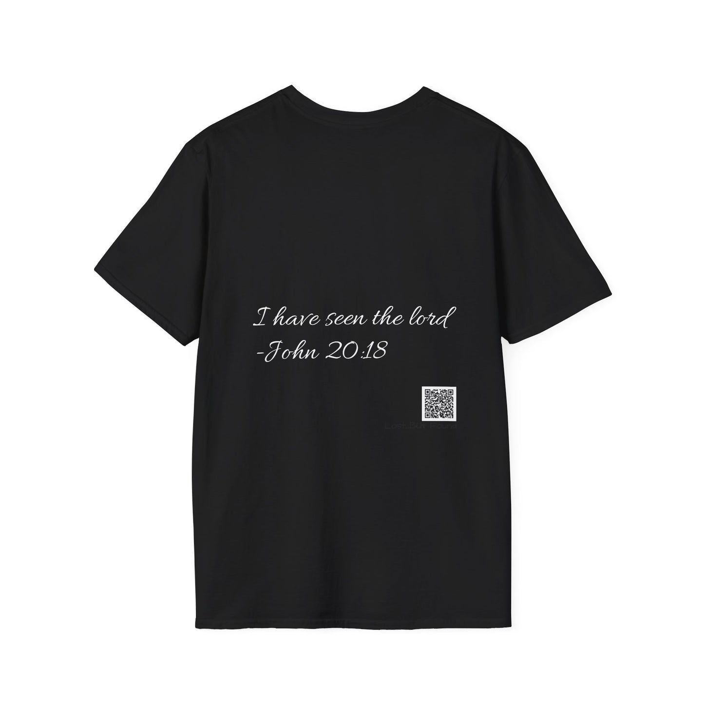 Black Tee Edition “I’ve Seen the Lord” – QR Edition | Sexy Disciples™ Mary Magdalene Collection Unisex