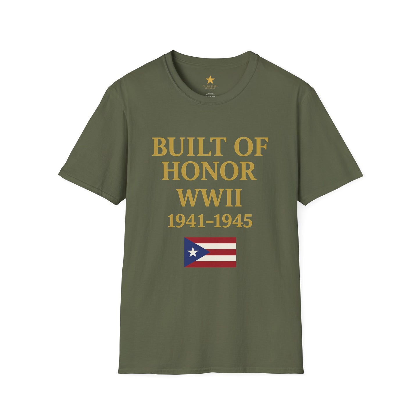 WWII — Puerto Rican Veterans Tribute T-Shirt (1941-1945) The Greatest Generation