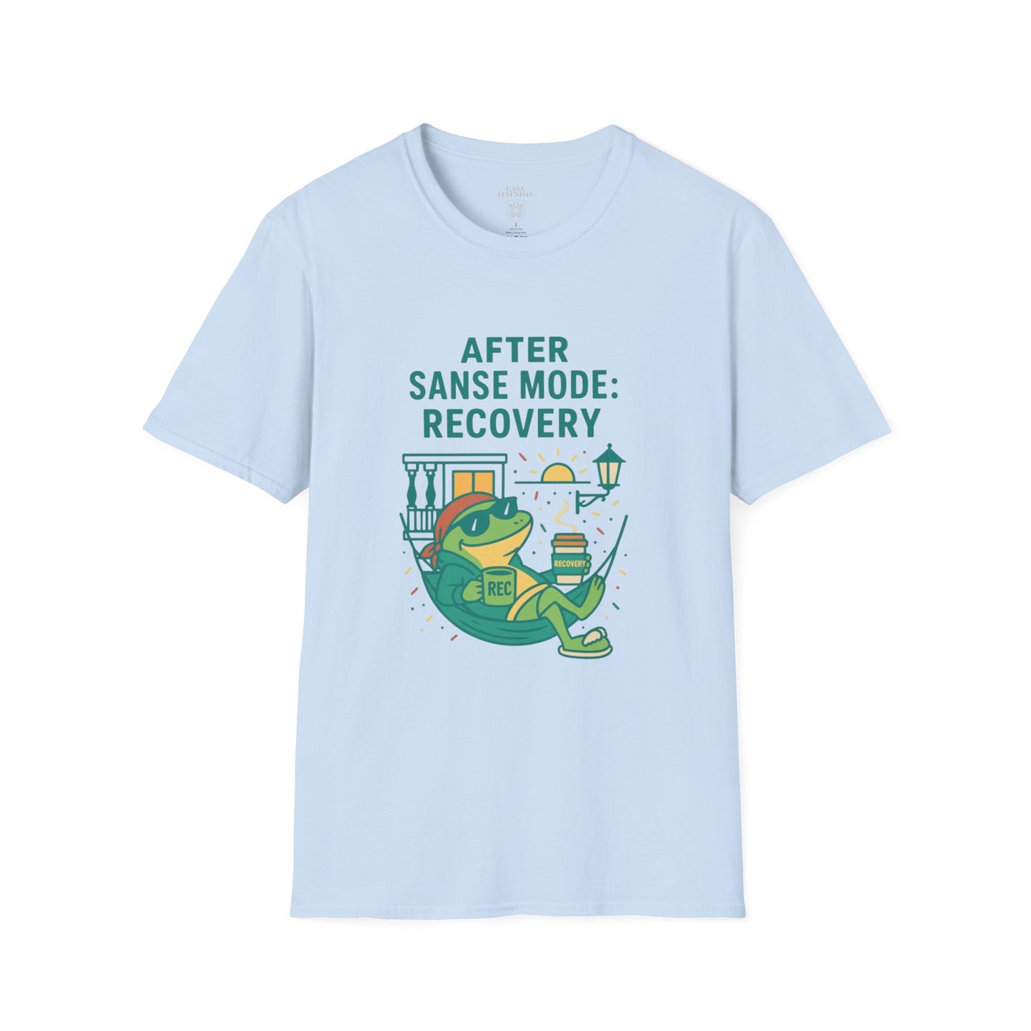 Recovery Coffee T-Shirt — "Coqui Needs Two Coffees" Sanse Puerto Rico