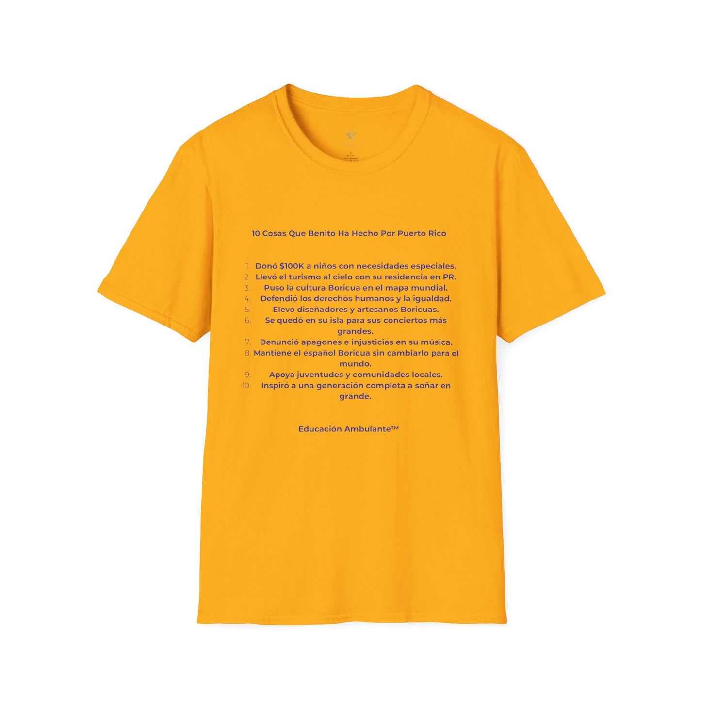 Benito T-Shirt — Benito Quote Tee