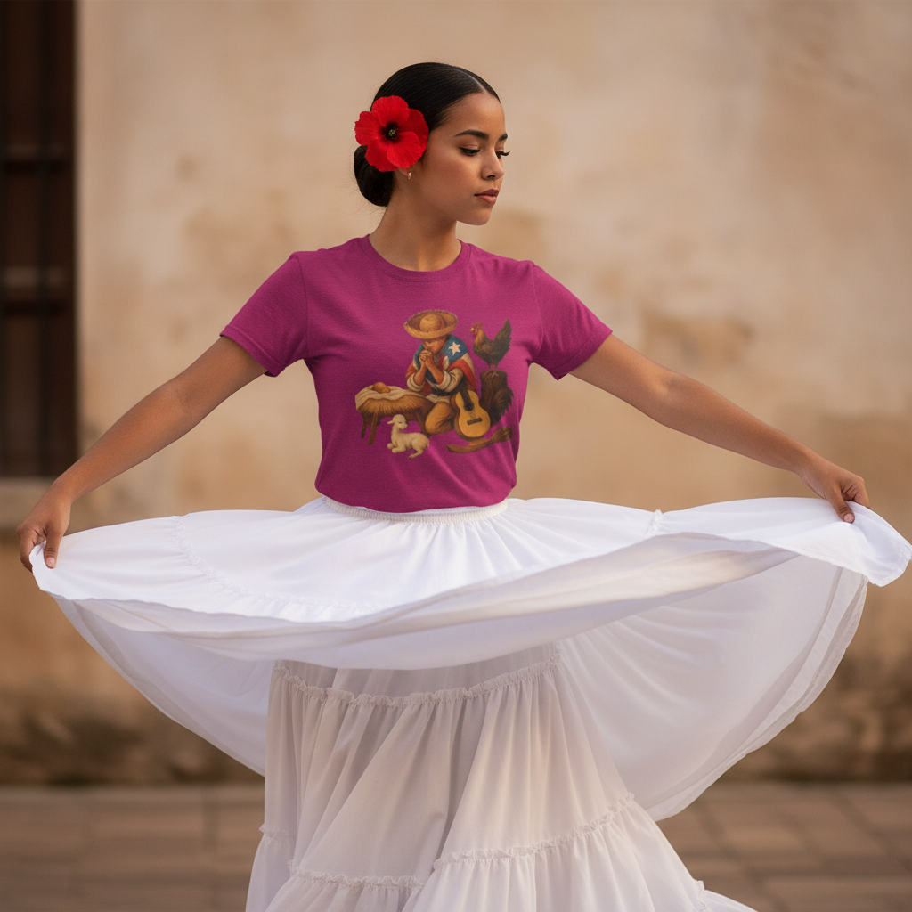 T-Shirt — La Parranda Puerto Rican Music Design ("La música es la memoria viva de un pueblo")