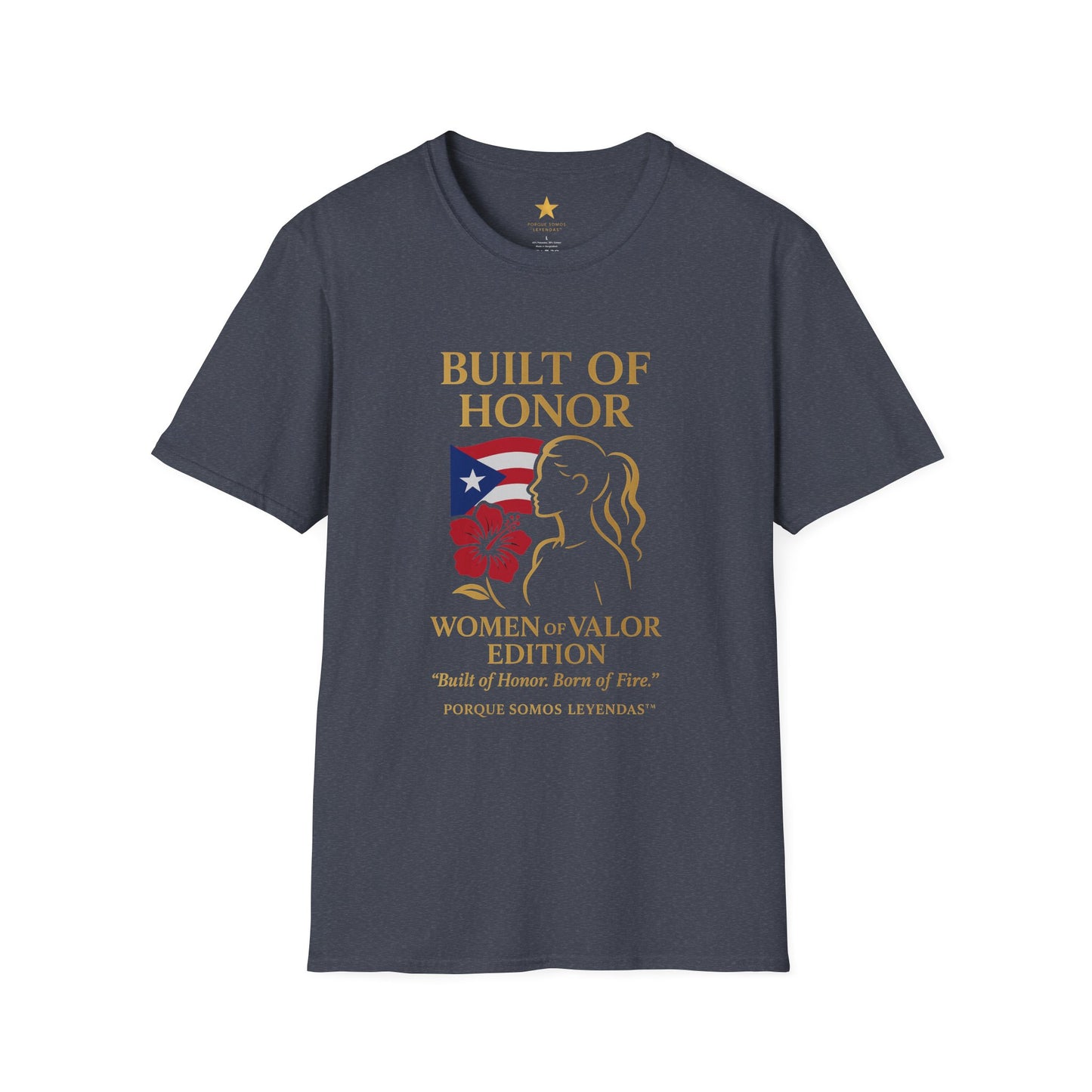 Women of Valor Edition — Puerto Rican Women Veterans Tribute T-Shirt