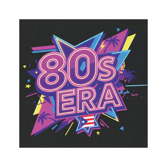 Car Magnet — '80s Era Neon Retro Design