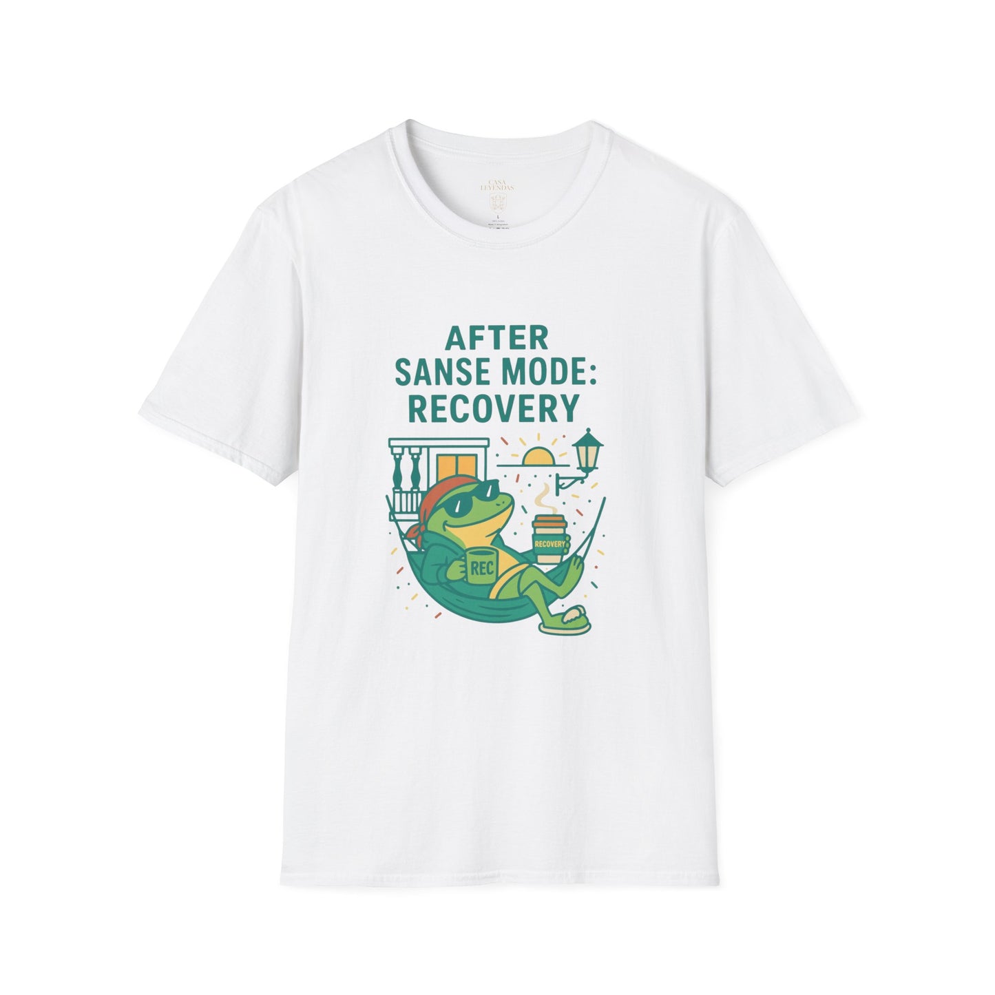 Recovery Coffee T-Shirt — "Coqui Needs Two Coffees" Sanse Puerto Rico