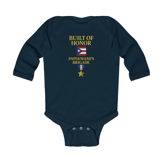 Built of Honor Baby Onesie — Papi & Mami's Brigade