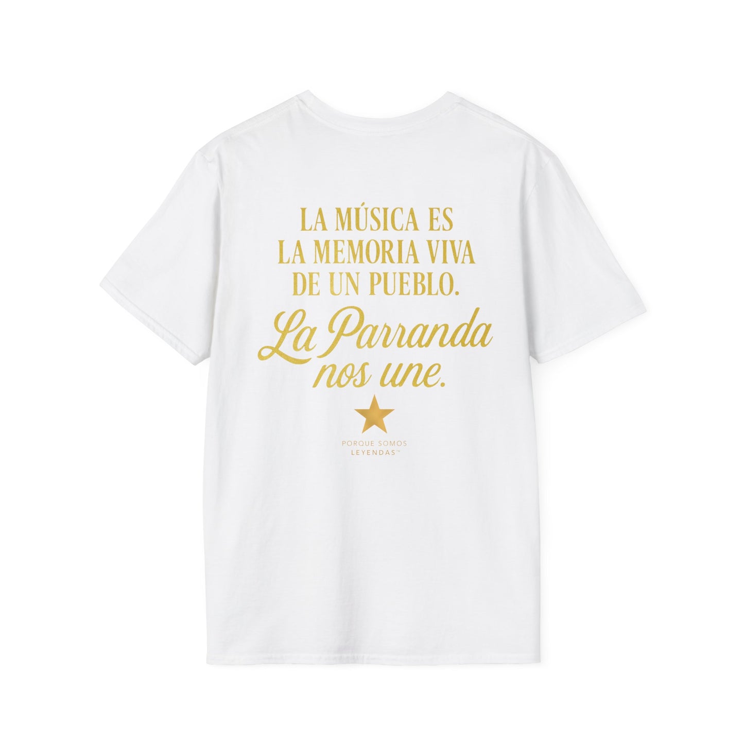 T-Shirt — La Parranda Puerto Rican Music Design ("La música es la memoria viva de un pueblo")