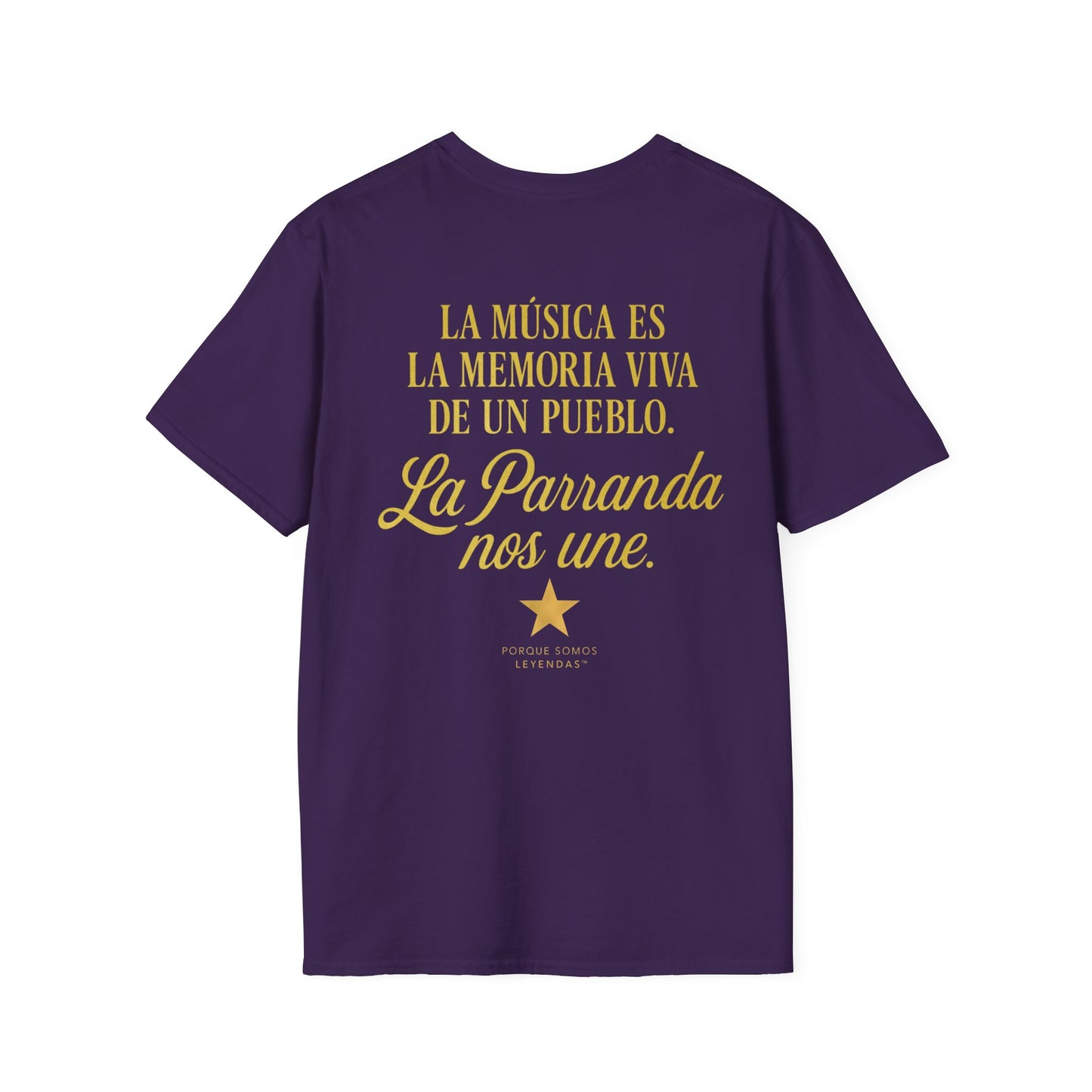 T-Shirt — La Parranda Puerto Rican Music Design ("La música es la memoria viva de un pueblo")
