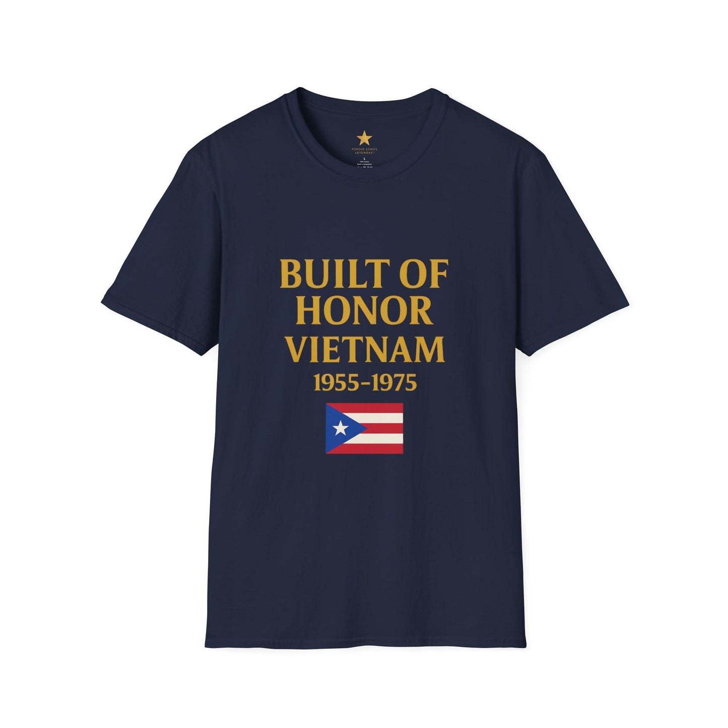 Vietnam War — Puerto Rican Veterans Tribute T-Shirt (1955-1975)