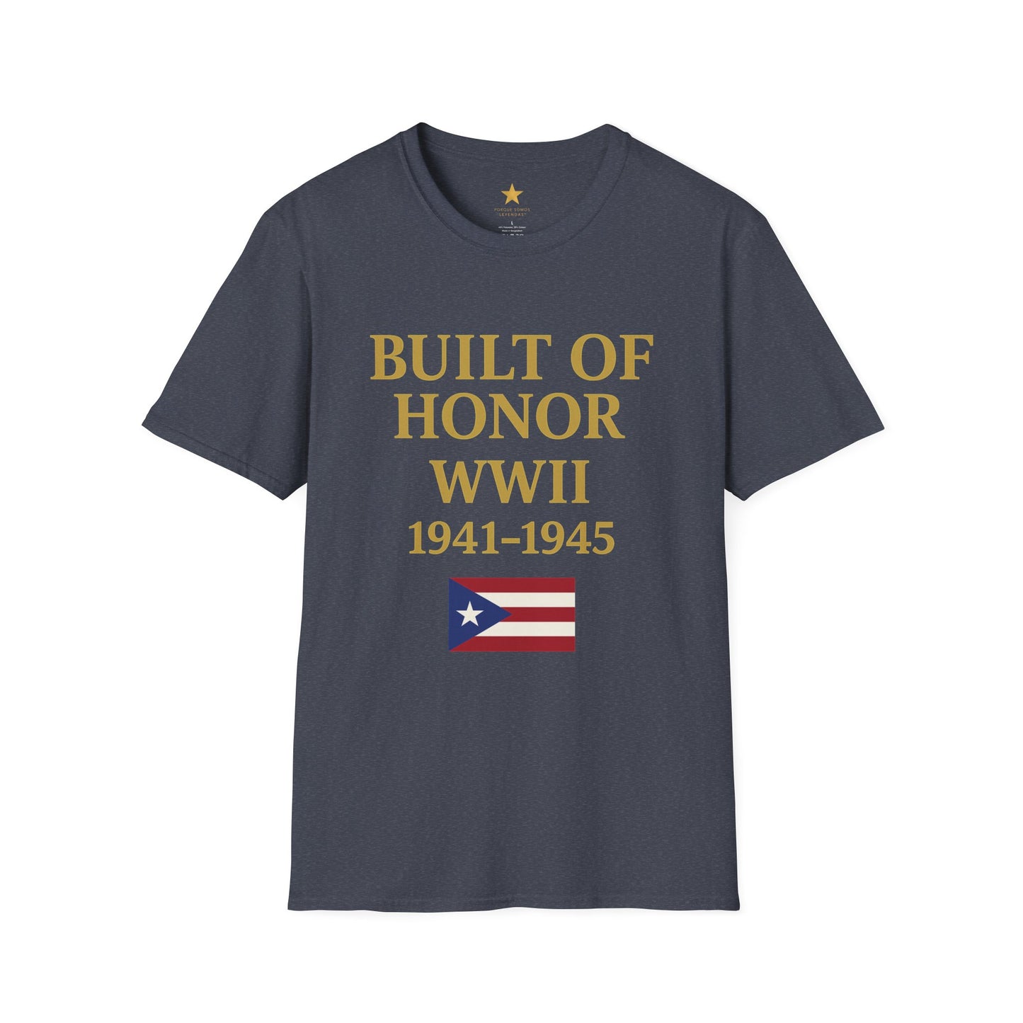 WWII — Puerto Rican Veterans Tribute T-Shirt (1941-1945) The Greatest Generation