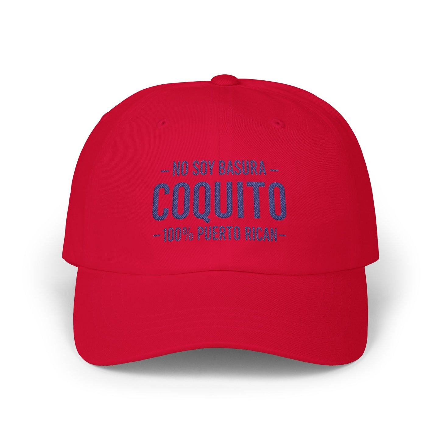 No Soy Basura Coquito Dad Cap — 100% Puerto Rican