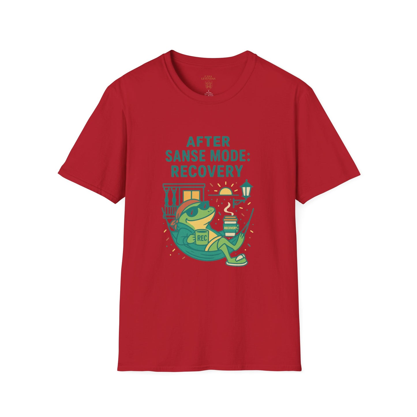 Recovery Coffee T-Shirt — "Coqui Needs Two Coffees" Sanse Puerto Rico