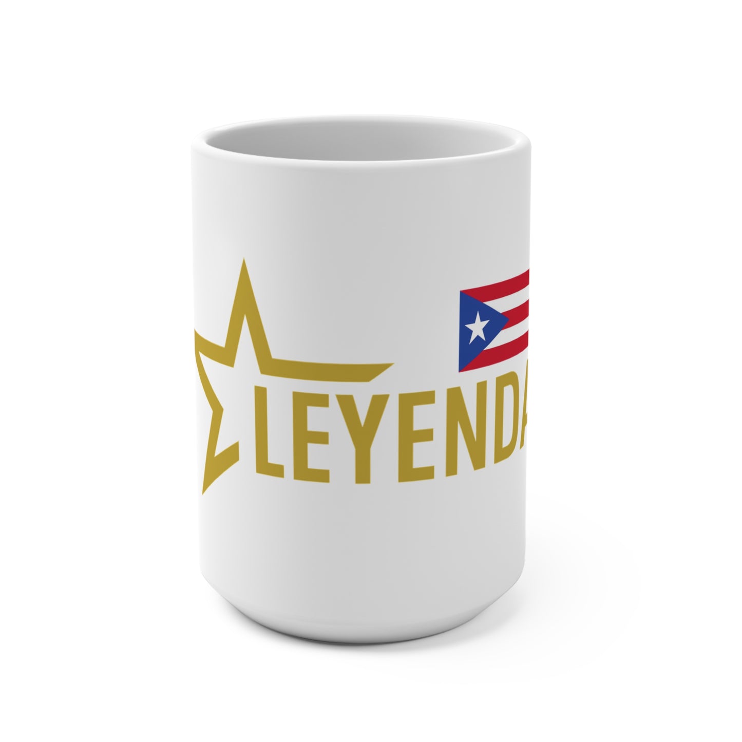 Leyenda in White Mug — Puerto Rican Pride Coffee Mug