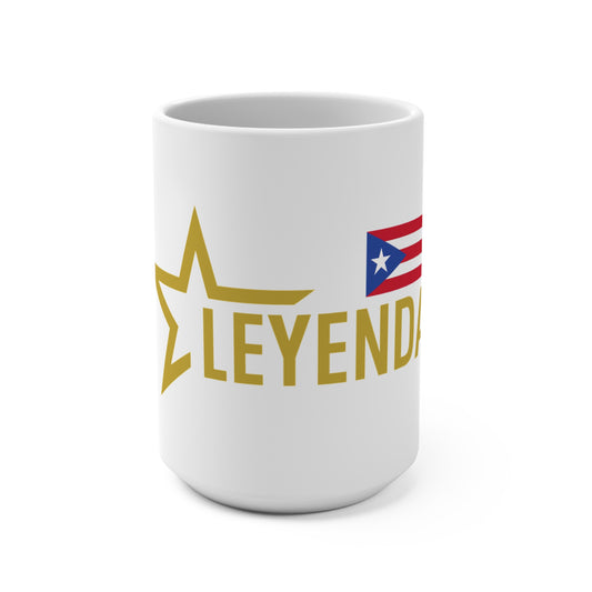 Leyenda in White Mug — Puerto Rican Pride Coffee Mug