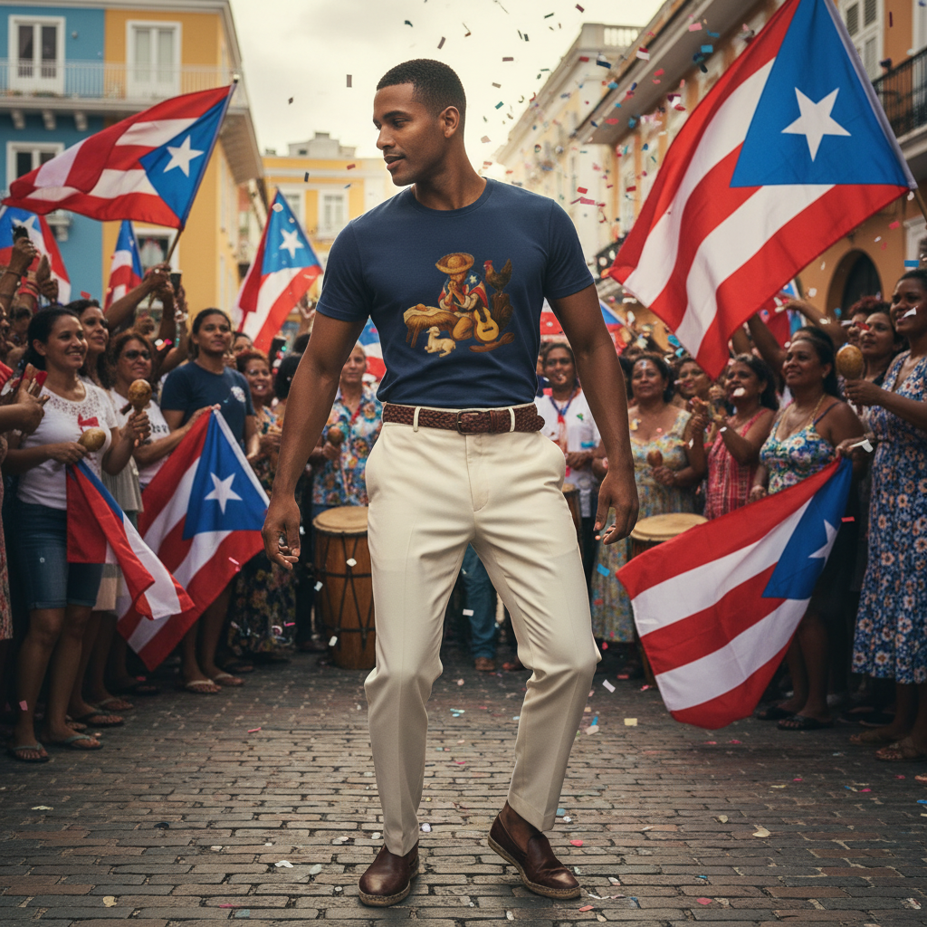 T-Shirt — La Parranda Puerto Rican Music Design ("La música es la memoria viva de un pueblo")