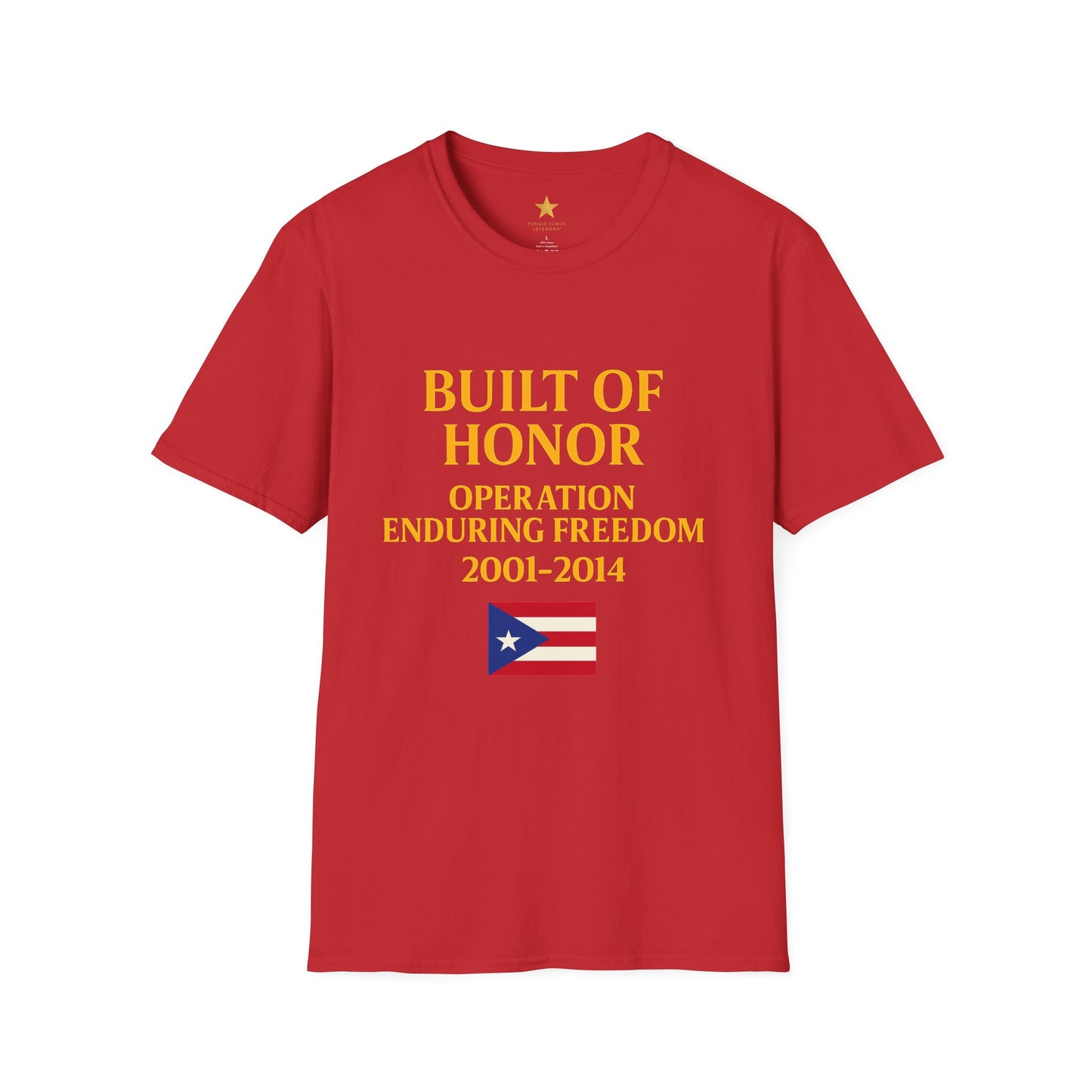 Operation Enduring Freedom — Puerto Rican Veterans Afghanistan Tribute T-Shirt (2001-2021)