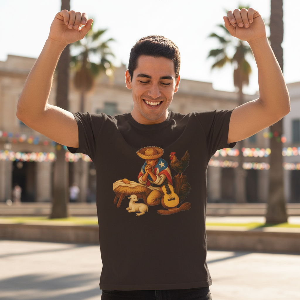 T-Shirt — La Parranda Puerto Rican Music Design ("La música es la memoria viva de un pueblo")