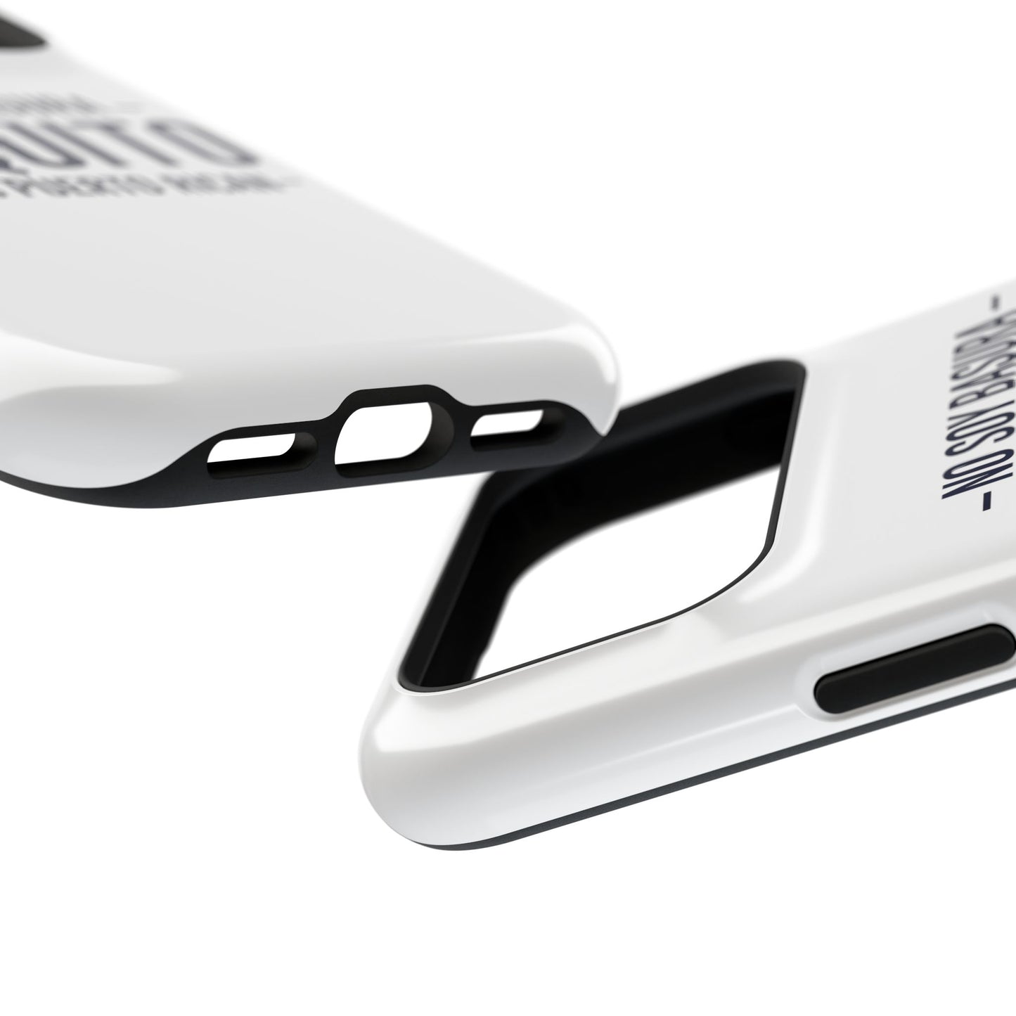 Coquito White Phone Case — "No Soy Basura, Coquito" 100% Puerto Rican Impact-Resistant Case