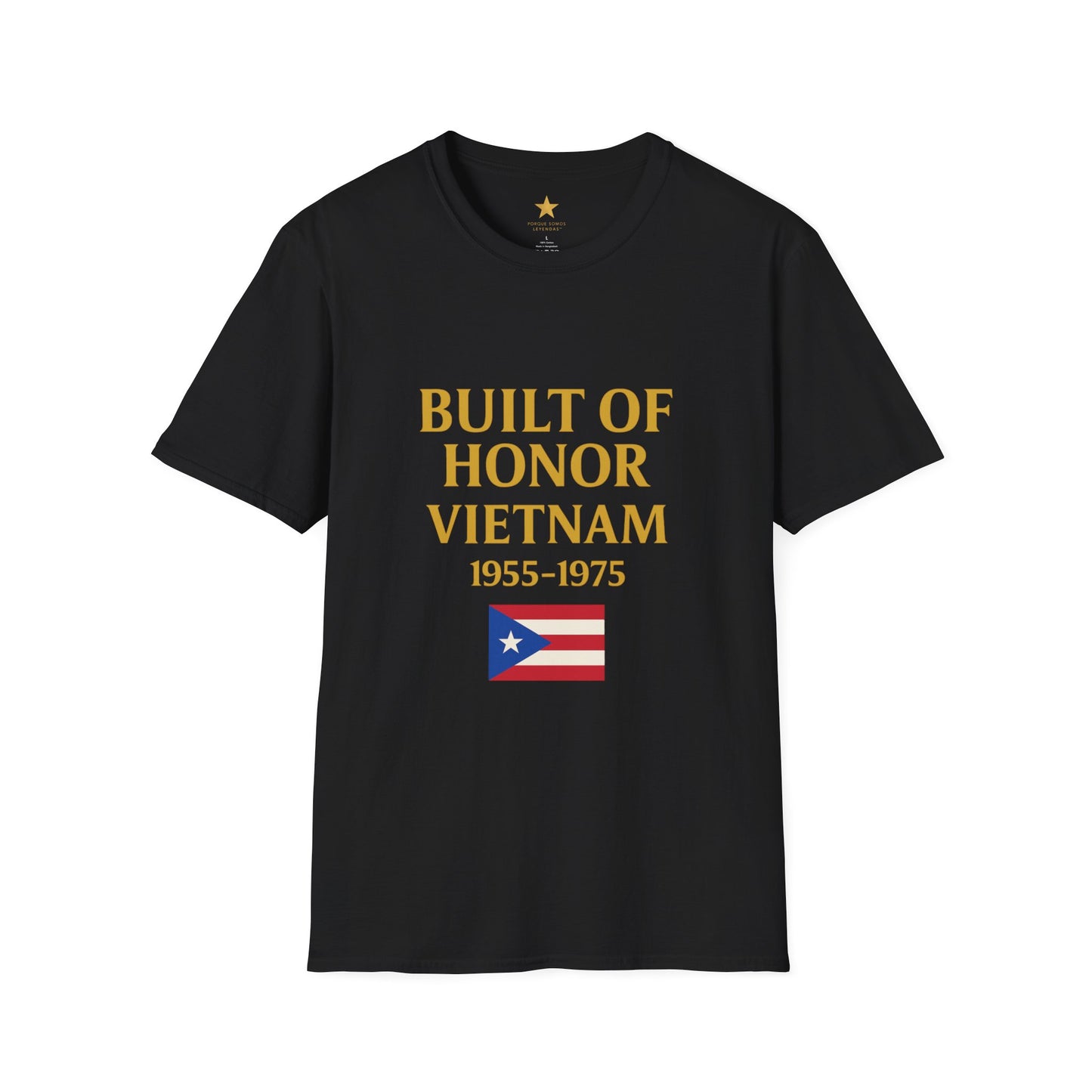 Vietnam War — Puerto Rican Veterans Tribute T-Shirt (1955-1975)