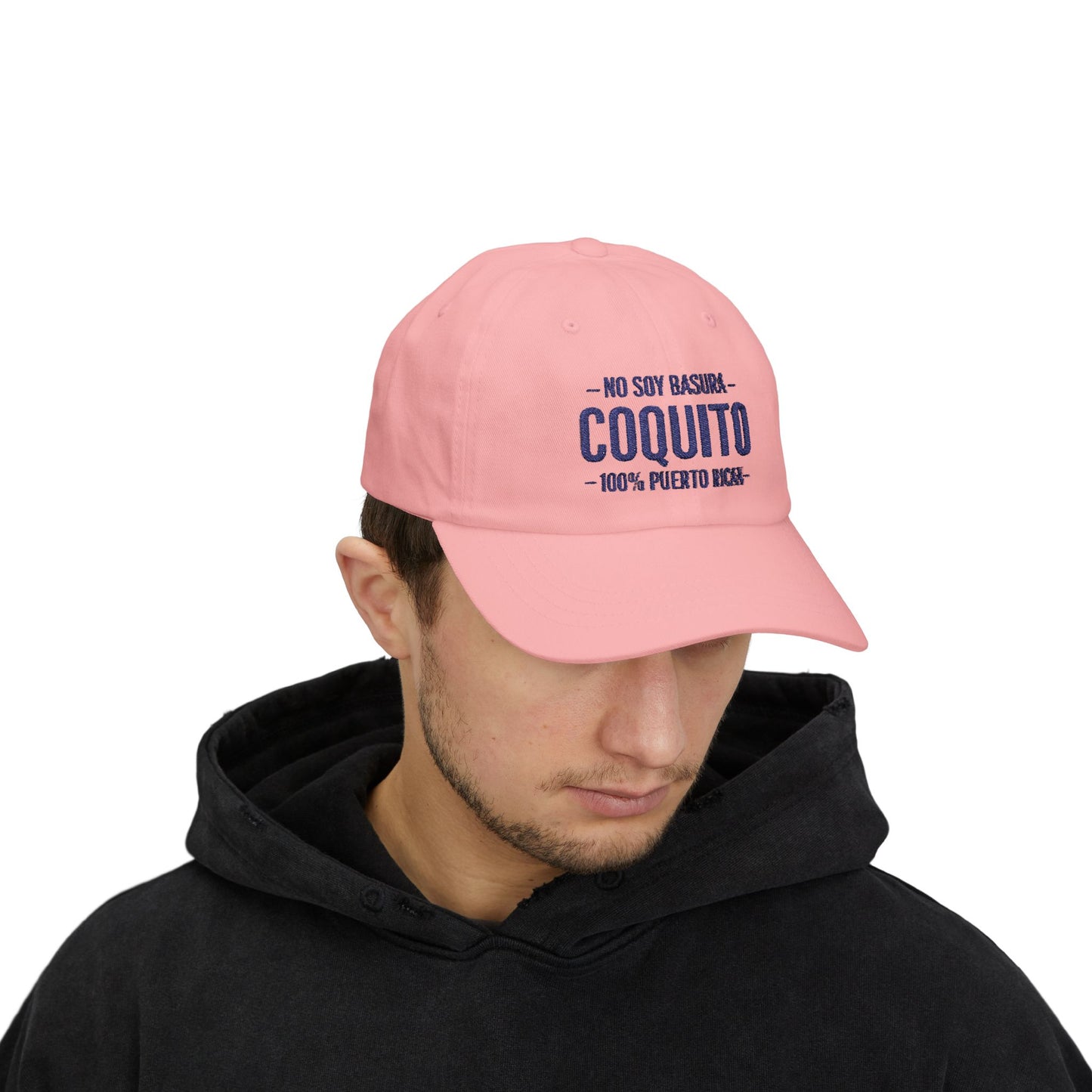 No Soy Basura Coquito Dad Cap — 100% Puerto Rican