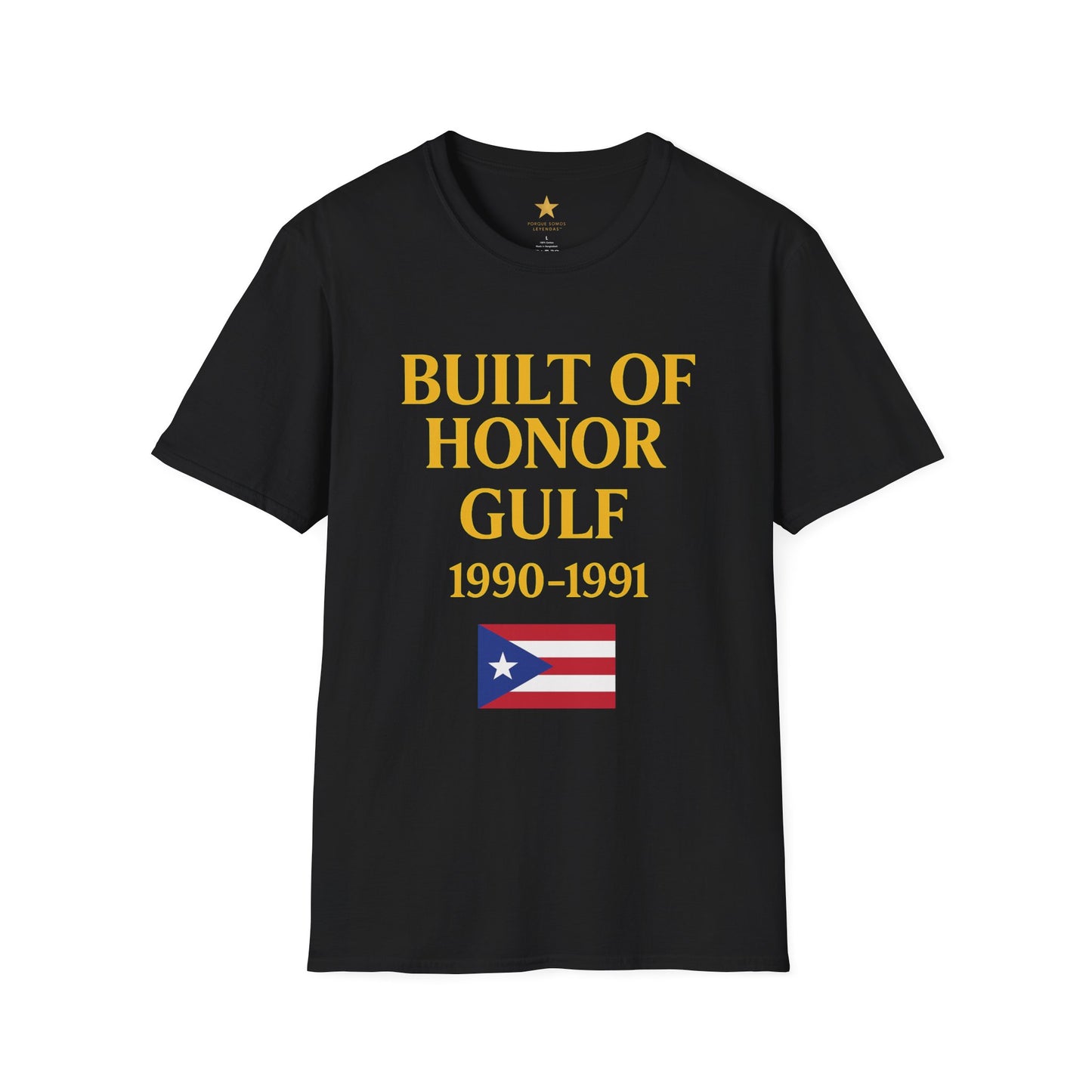 Gulf War Desert Storm — Puerto Rican Veterans Tribute T-Shirt (1990-1991)