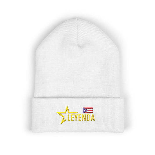 Leyenda Beanie — Embroidered Puerto Rican Pride Beanie