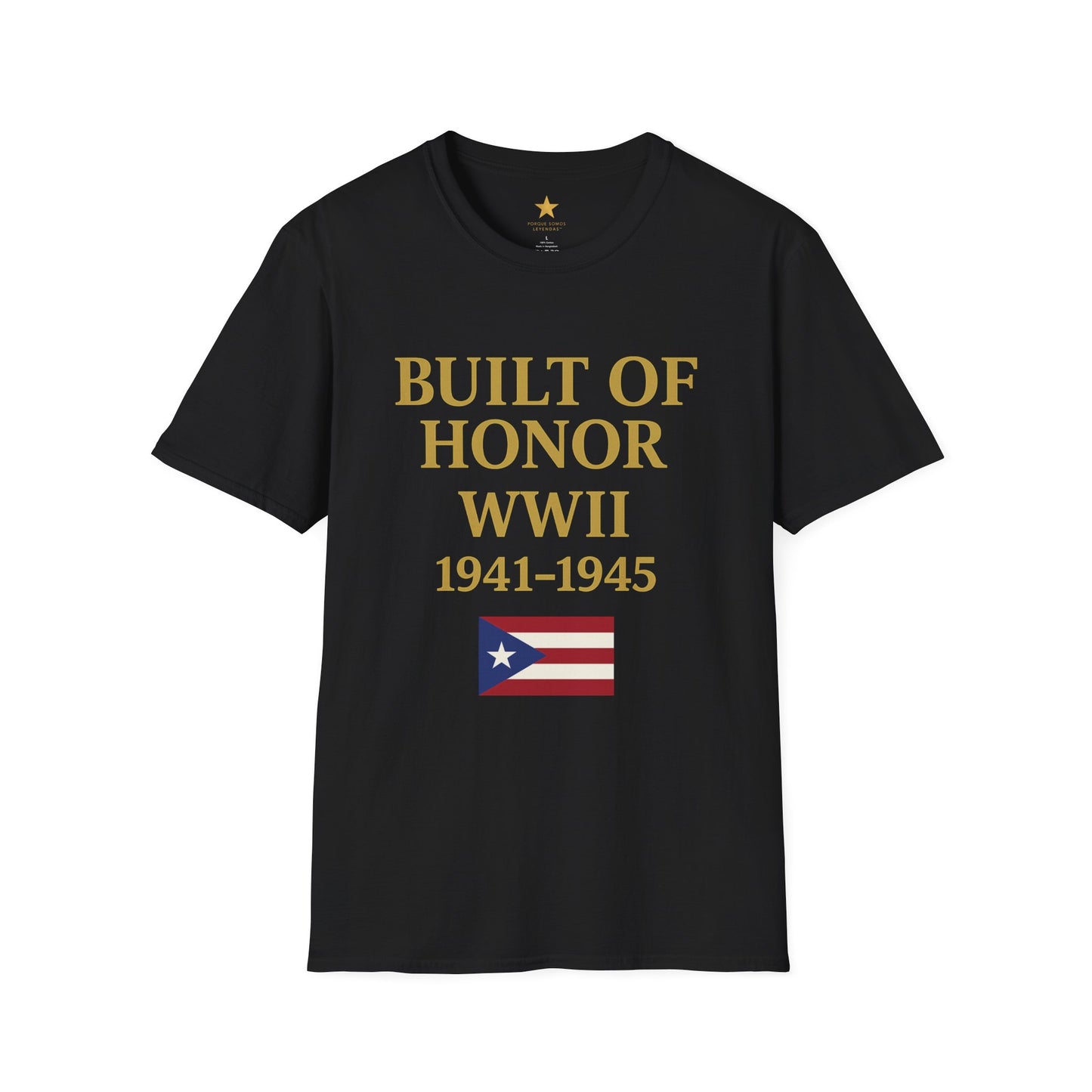 WWII — Puerto Rican Veterans Tribute T-Shirt (1941-1945) The Greatest Generation