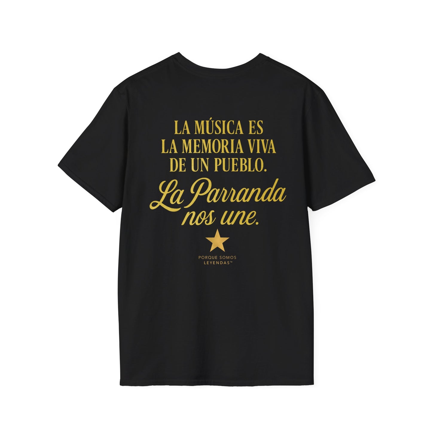 T-Shirt — La Parranda Puerto Rican Music Design ("La música es la memoria viva de un pueblo")