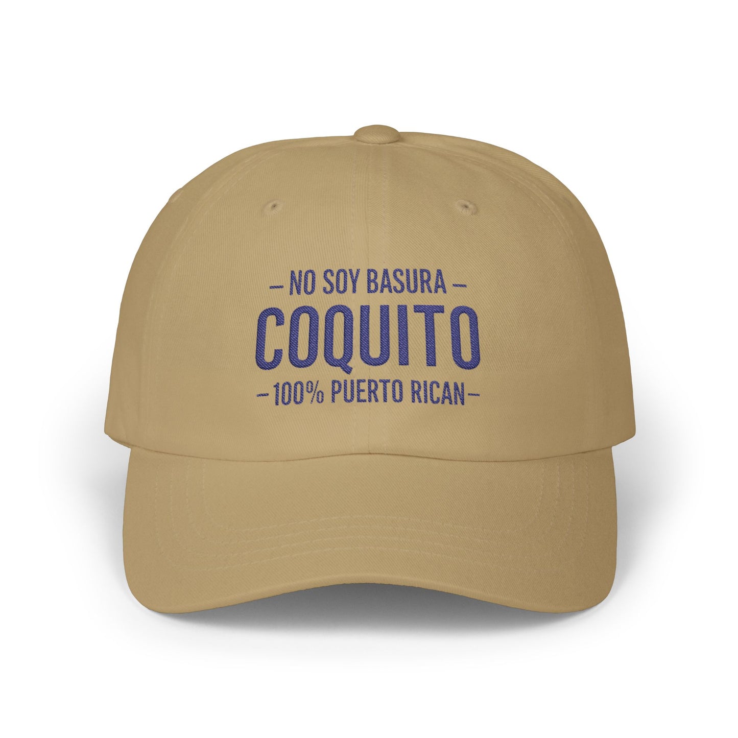 No Soy Basura Coquito Dad Cap — 100% Puerto Rican