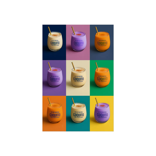 Coquito Warhol Art Print — Puerto Rican Heritage Pop Art Poster