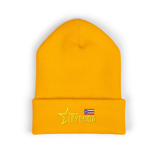 Leyenda Beanie — Embroidered Puerto Rican Pride Beanie