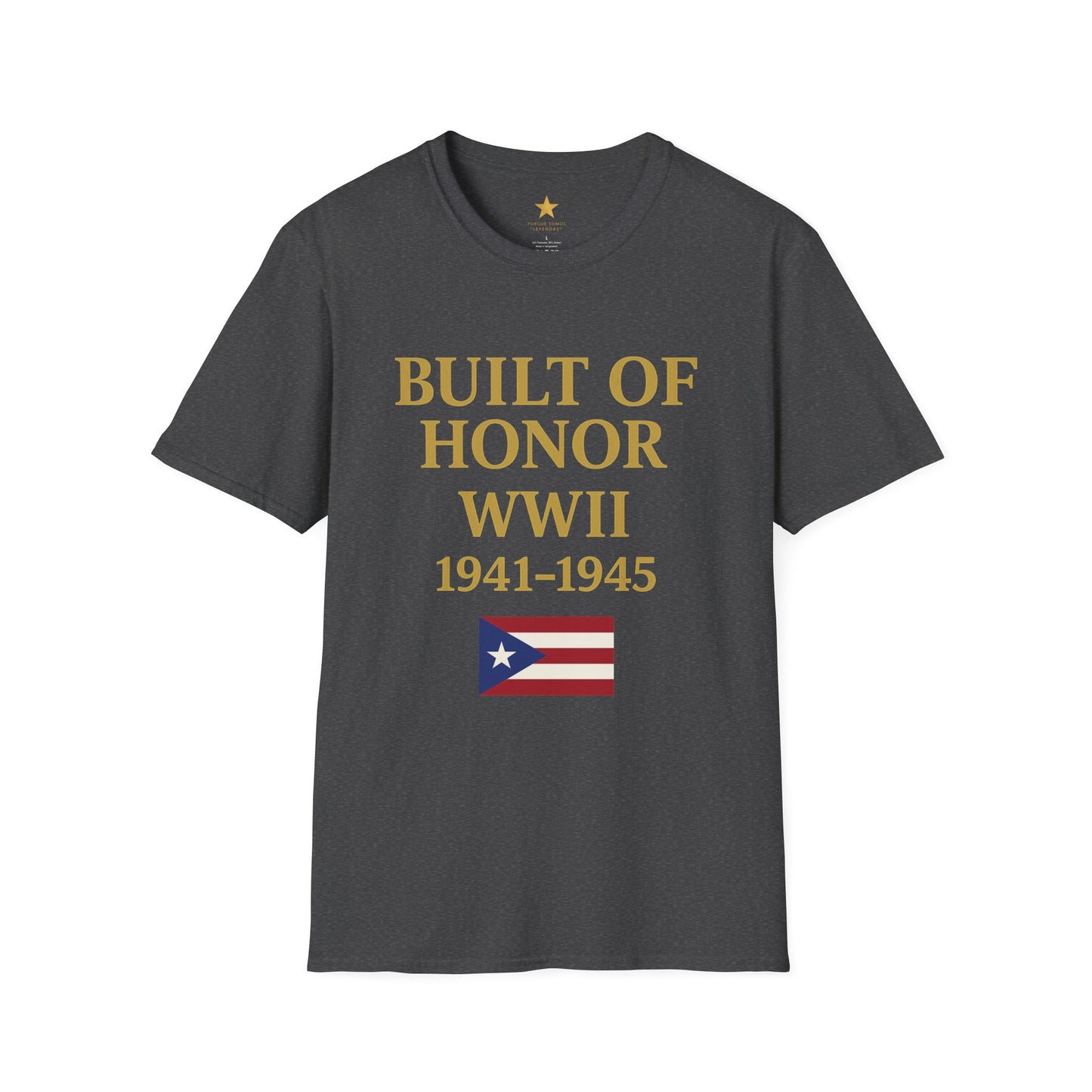 WWII — Puerto Rican Veterans Tribute T-Shirt (1941-1945) The Greatest Generation